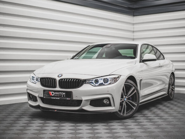 Alternative view of Maxton Design Gloss Black Front Splitter V.2 For BMW 4 Series F32 F36 F33 M Sport