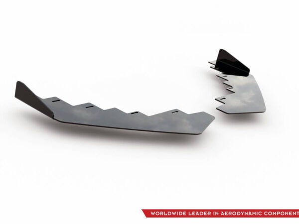 Maxton Design Matte Black Front Splitter Flaps For BMW 1 Series F20 F21 M Sport LCI / M140i