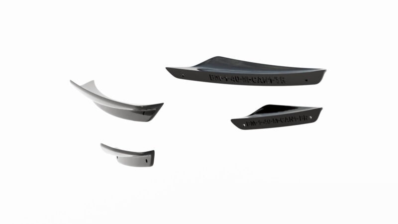 Maxton design prepreg carbon fibre front bumper canards for bmw f40 m sport m135i - image 6