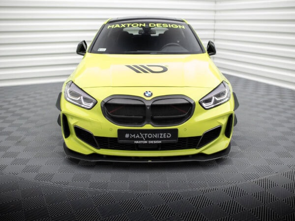 Alternative view of Maxton Design Black Front Bumper Canards For BMW F40 M Sport M135i