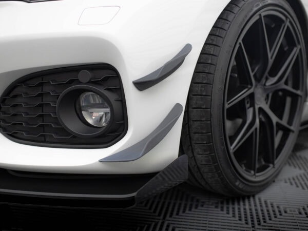 Alternative view of Maxton Design Gloss Black Front Bumper Canards For BMW 1 Series F20 F21 M140i M Sport LCI