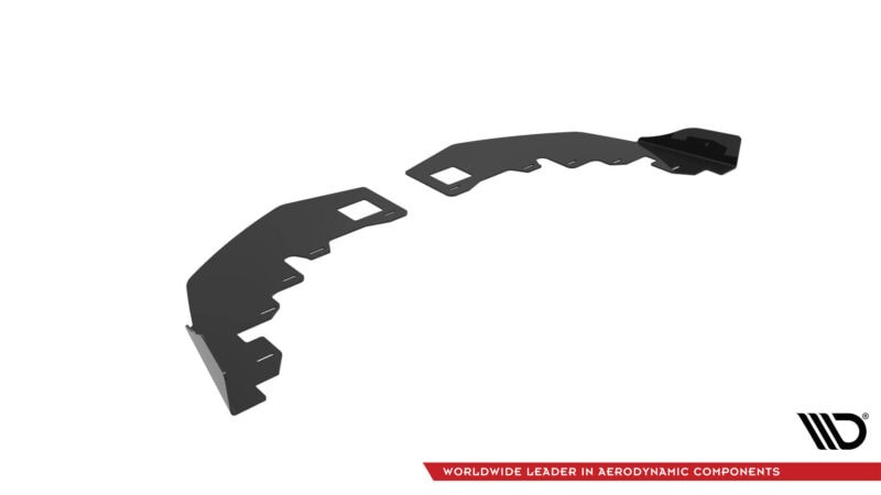 Maxton design gloss black front flaps for bmw 1 f40 m sport m135i - image 7