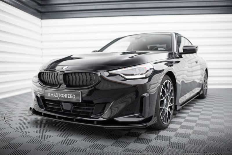 Maxton design matte black front flaps for bmw 2 series g42