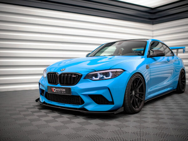 Alternative view of Maxton Design Gloss Black Front Flaps For BMW M2 Competition F87