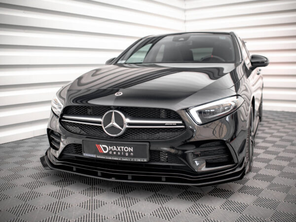 Alternative view of Maxton Design Gloss Black Front Flaps For Mercedes-Benz AMG A35 W177