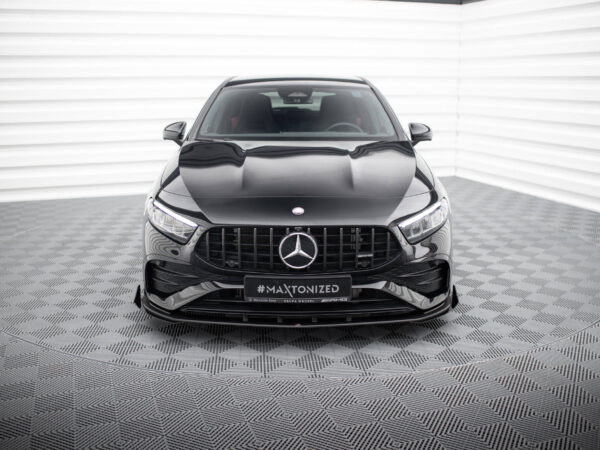 Alternative view of Maxton Design Gloss Black Front Flaps For Mercedes-Benz AMG A35 W177 LCI