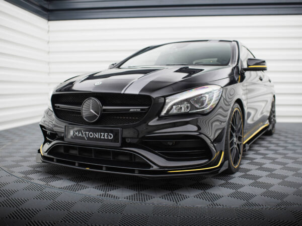 Alternative view of Maxton Design Gloss Black Front Flaps for Mercedes-Benz AMG Aero CLA45 C117 LCI