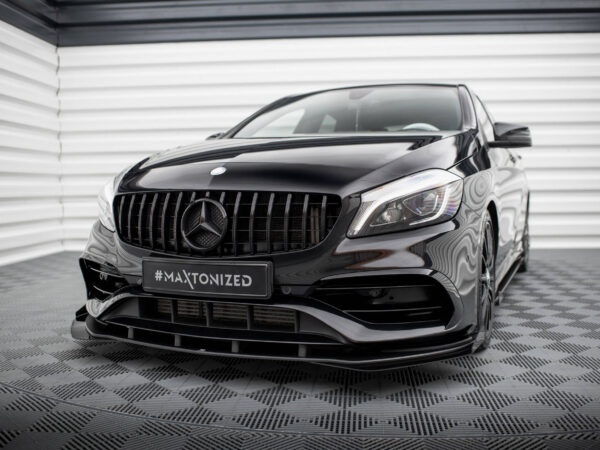 Alternative view of Maxton Design Gloss Black Front Flaps For Mercedes-Benz A AMG-Line W176 LCI