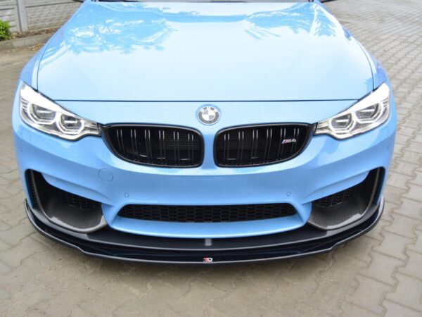 Alternative view of Maxton Design Gloss Black Front Splitter Extension For BMW M4 F82 M Performance