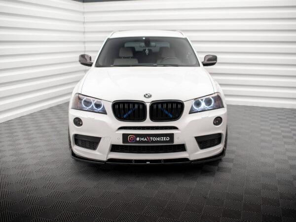Alternative view of Maxton Design Gloss Black Front Splitter For BMW X3 F25 M Sport