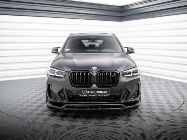 Alternative view of Maxton Design Gloss Black Front Splitter For BMW X3 G01 iX3 G08 M Sport LCI
