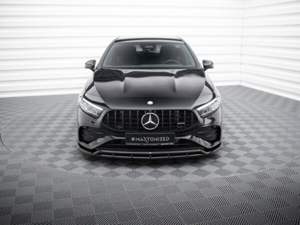 Alternative view of Maxton Design Gloss Black Front Splitter For Mercedes-Benz AMG A35 W177 LCI
