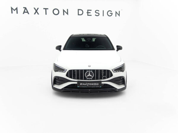 Alternative view of Maxton Design Gloss Black Front Splitter For Mercedes-Benz AMG CLA35 C118 X118 LCI