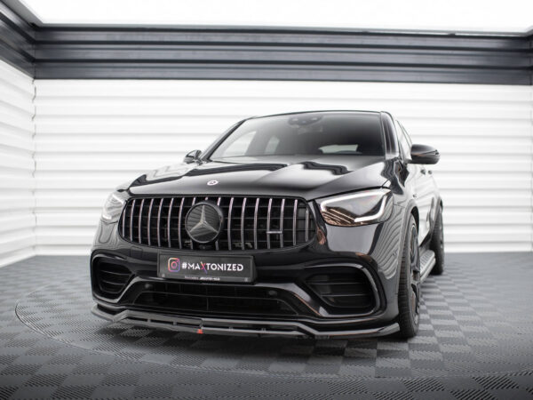 Alternative view of Maxton Design Gloss Black Front Splitter V.3 For Mercedes-Benz AMG GLC63 X253 C253