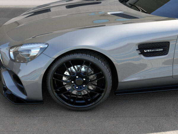 Alternative view of Maxton Design Gloss Black Front Splitter For Mercedes-Benz AMG GT C190 LCI