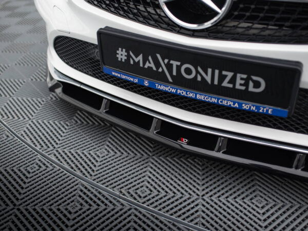 Pol po front splitter mercedes benz cla c117 facelift 20869 5