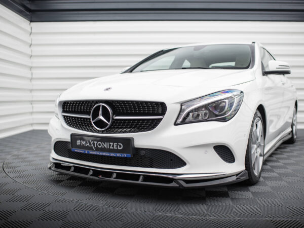 Pol po front splitter mercedes benz cla c117 facelift 20869 6