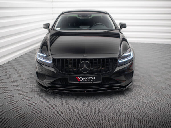 Alternative view of Maxton Design Gloss Black Front Splitter For Mercedes-Benz C218 LCI