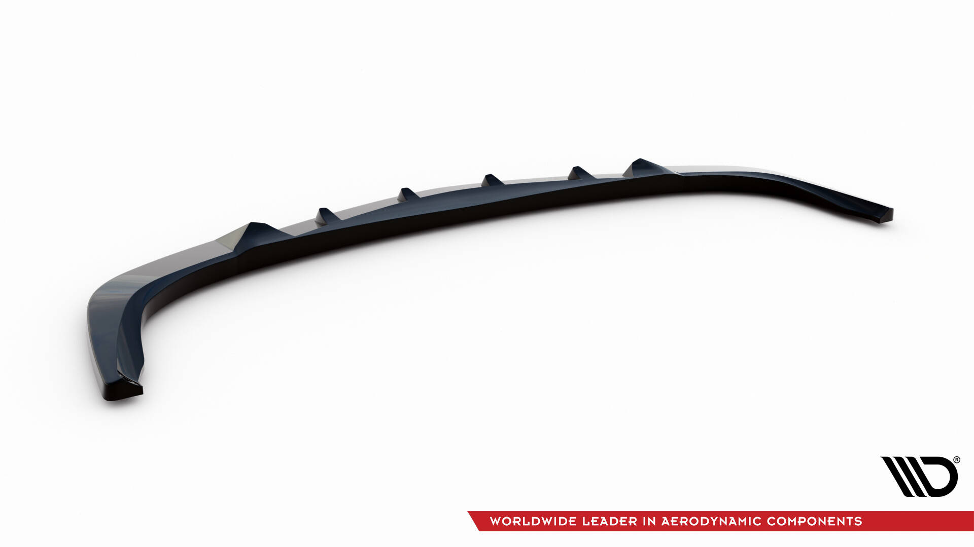 Maxton design gloss black front splitter for mercedes-benz amg e55 w211 - image 5