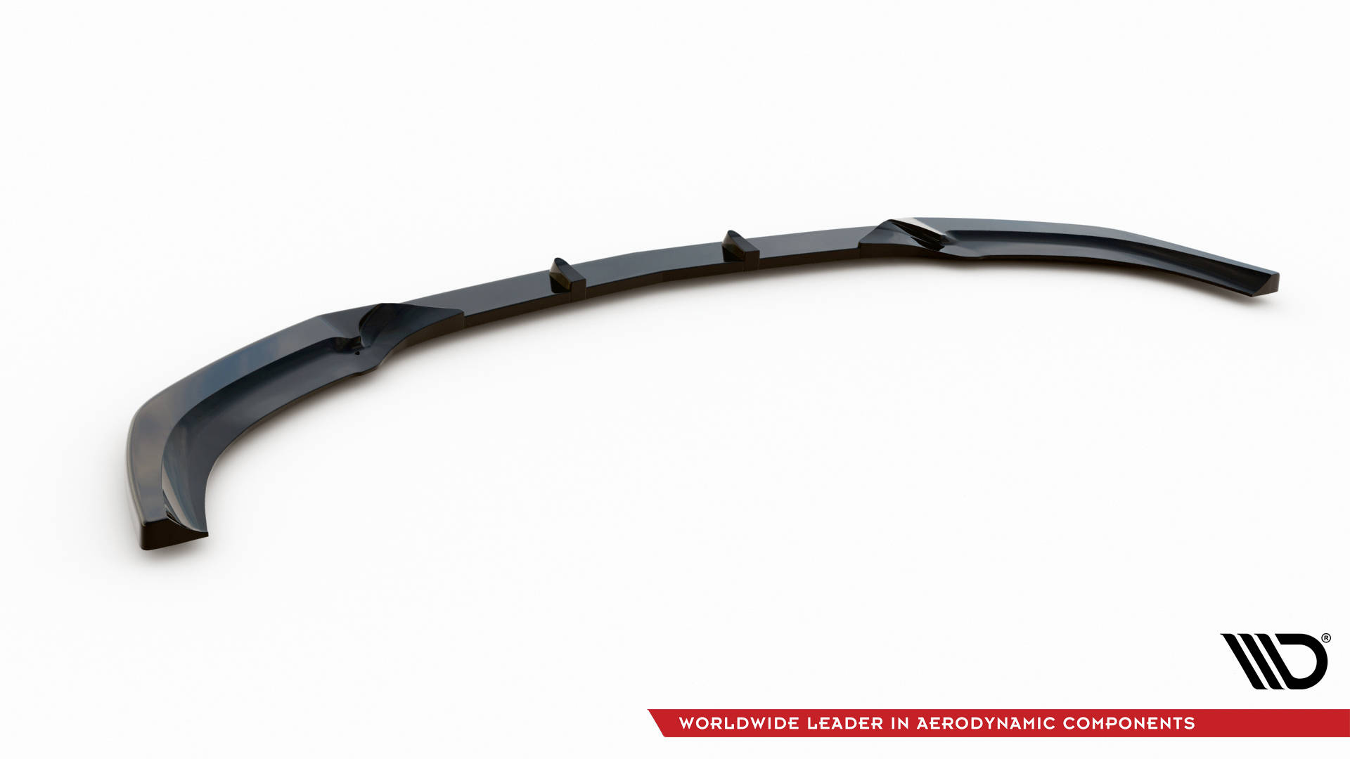 Maxton design gloss black front splitter for mercedes-benz amg e63 w212 lci - image 5