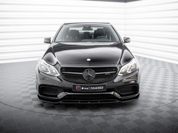 Alternative view of Maxton Design Gloss Black Front Splitter For Mercedes-Benz AMG E63 W212 LCI