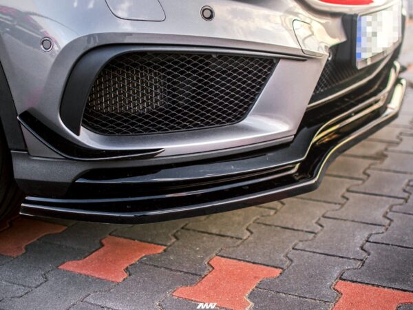 Alternative view of Maxton Design Gloss Black Front Splitter For Mercedes-Benz AMG GLA45 X156