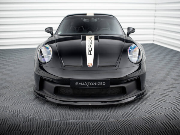 Alternative view of Maxton Design Gloss Black Front Splitter For Porsche 911 992 GT3