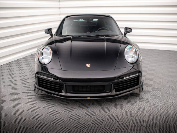Alternative view of Maxton Design Gloss Black Front Splitter For Porsche 911 Turbo S 992