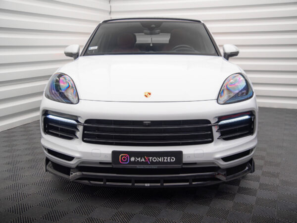 Alternative view of Maxton Design Gloss Black Front Splitter For Porsche Cayenne 9YA Mk3