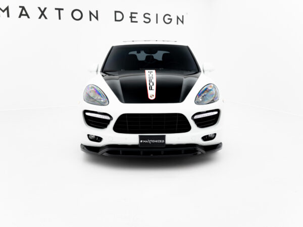 Alternative view of Maxton Design Gloss Black Front Splitter For Porsche Cayenne 92A MK2