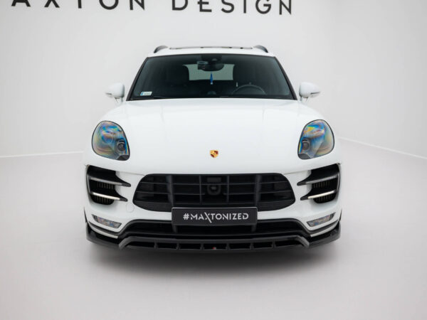 Alternative view of Maxton Design Gloss Black Front Splitter For Porsche Macan 95B Turbo MK1