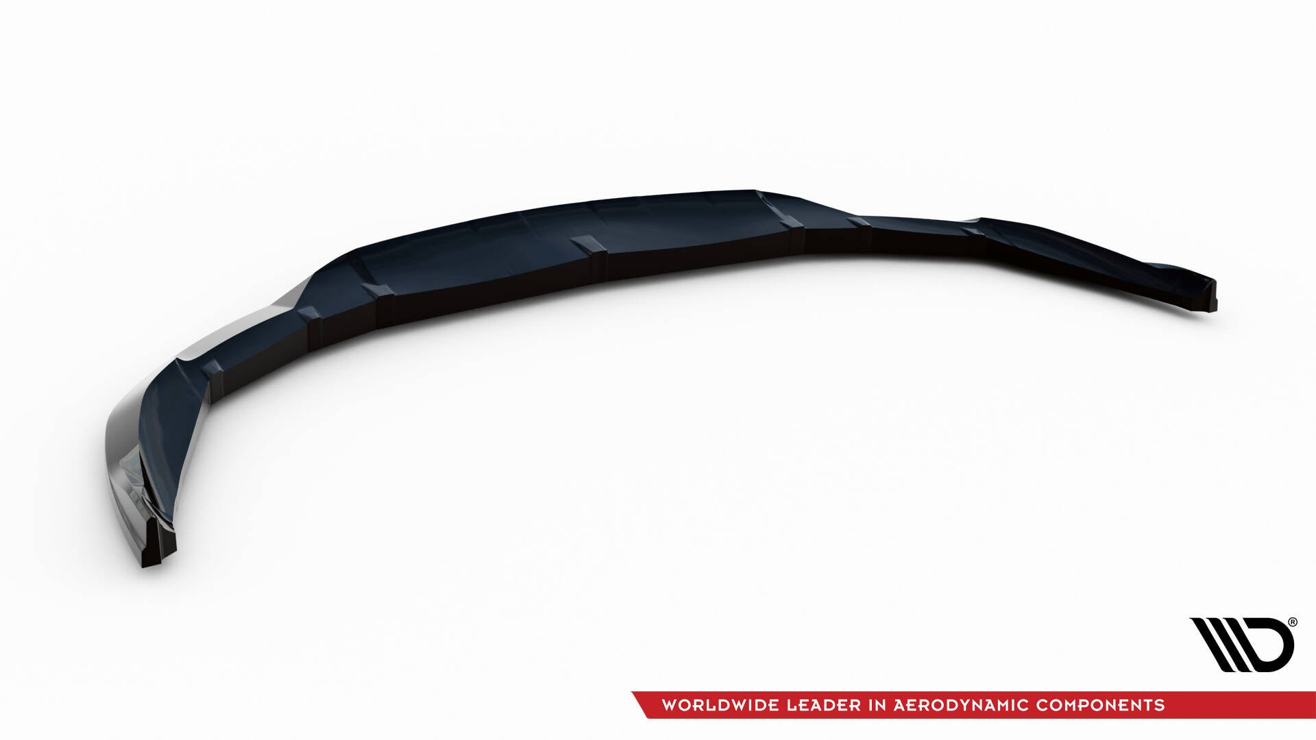 Maxton design gloss black front splitter for porsche taycan 9j1 cross turismo 4s - image 5