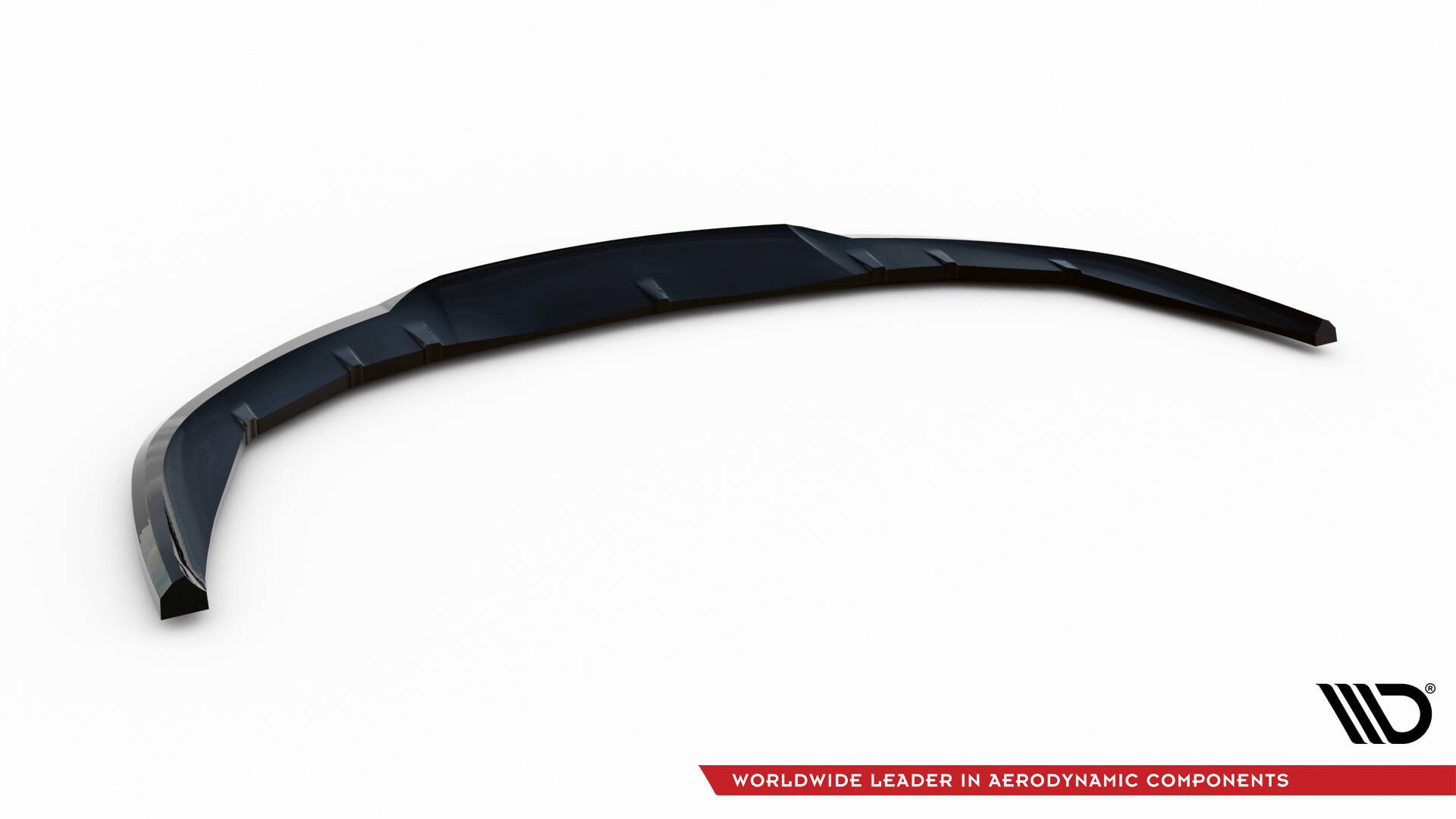 Maxton design gloss black front splitter for porsche taycan 9j1 gts mk1 - image 5