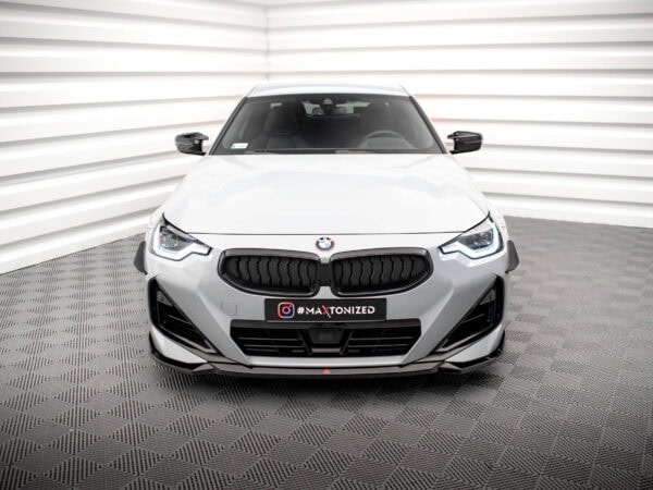 Alternative view of Maxton Design Gloss Black Front Splitter V.1 For BMW 2 Series G42 M240i M Sport