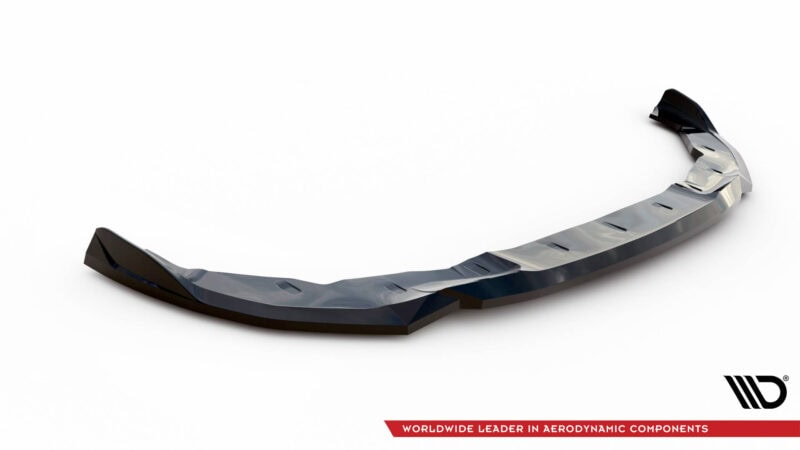 Maxton design gloss black front splitter v. 1 for bmw 2 series g42 m240i m sport