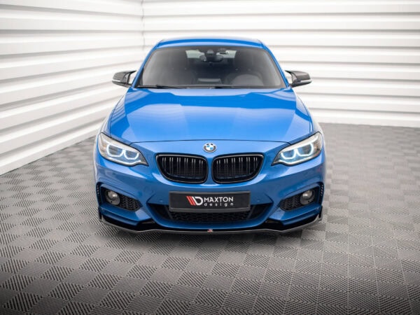 Alternative view of Maxton Design Gloss Black Front Splitter V.1 For BMW 2 Series F22 M Sport