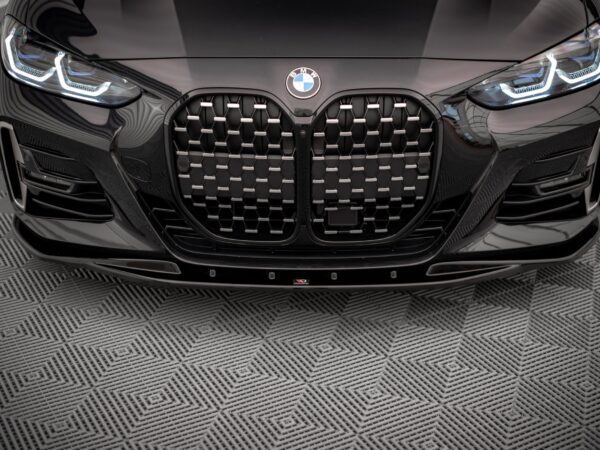 Alternative view of Maxton Design Gloss Black Front Splitter V.1 for BMW 4 Series G22 G23 M440i M Sport LCI