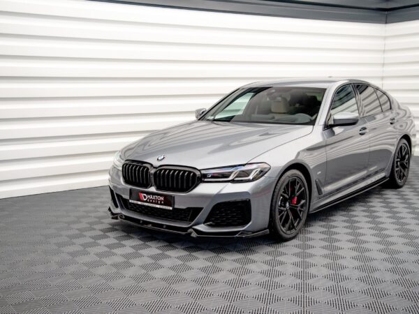 Alternative view of Maxton Design Gloss Black Front Splitter V.1 For BMW 5 Series G30 M Sport LCI