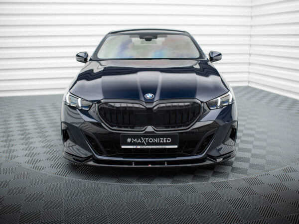Alternative view of Maxton Design Gloss Black Front Splitter V.1 For BMW 5 Series G60 i5M Sport