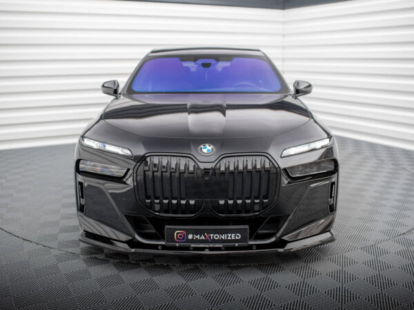 Alternative view of Maxton Design Gloss Black Front Splitter V.1 For BMW 7 Series G70 i7 M760e M Sport