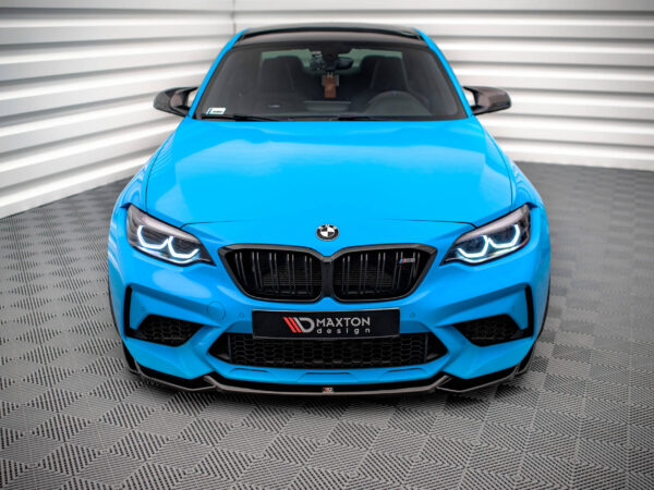 Alternative view of Maxton Design Gloss Black Front Splitter V.1 For BMW M2 Competition F87