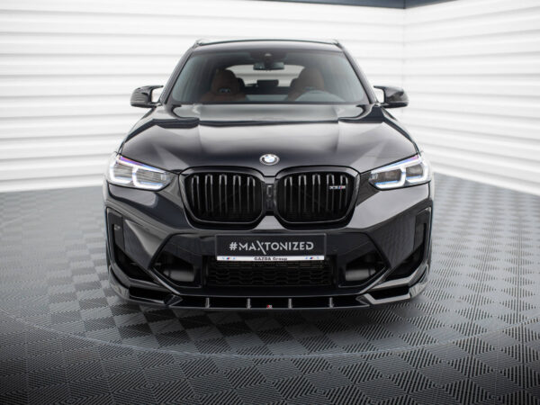 Alternative view of Maxton Design Gloss Black Front Splitter V.1 For BMW X3M F97 LCI