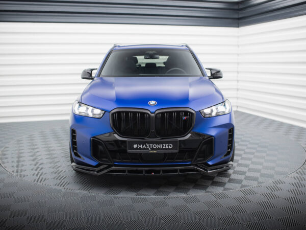 Alternative view of Maxton Design Gloss Black Front Splitter V.1 For BMW X5 G05 M Sport LCI