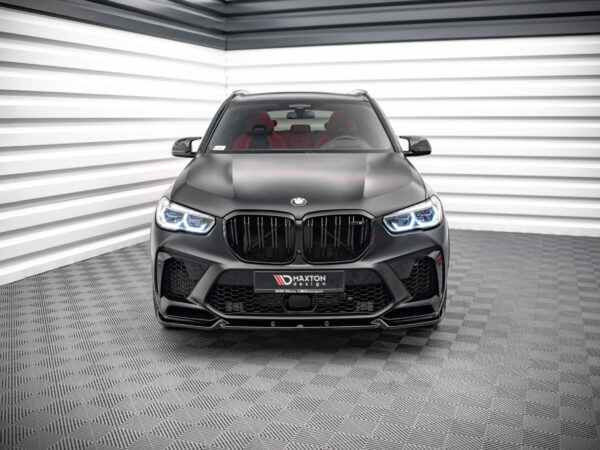 Alternative view of Maxton Design Gloss Black Front Splitter V.1 For BMW X5M F95