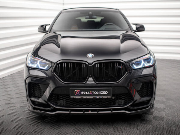 Alternative view of Maxton Design Gloss Black Front Splitter V.1 For BMW X6M F96