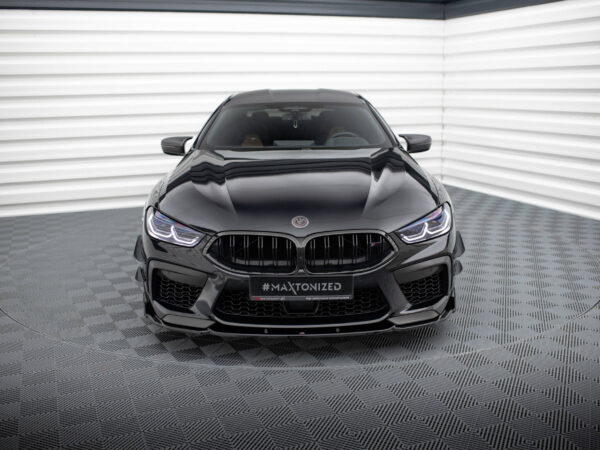 Alternative view of Maxton Design Gloss Black Front Splitter V.1 + Flaps For BMW M8 F93 F92