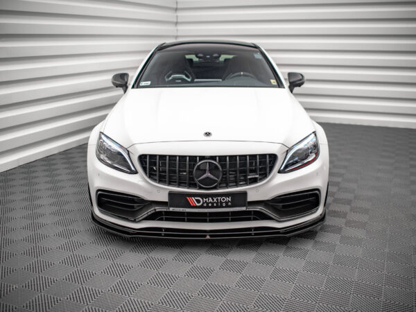 Alternative view of Maxton Design Gloss Black Front Splitter V.1 For Mercedes-Benz AMG C63 C205 LCI
