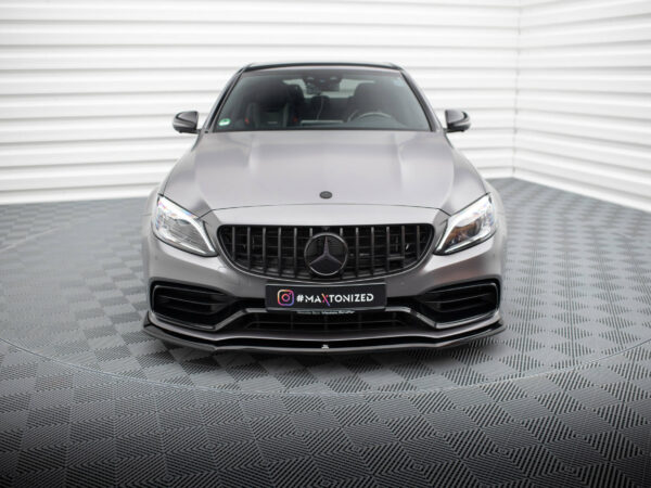 Alternative view of Maxton Design Gloss Black Front Splitter V.1 For Mercedes-Benz AMG C63 W205