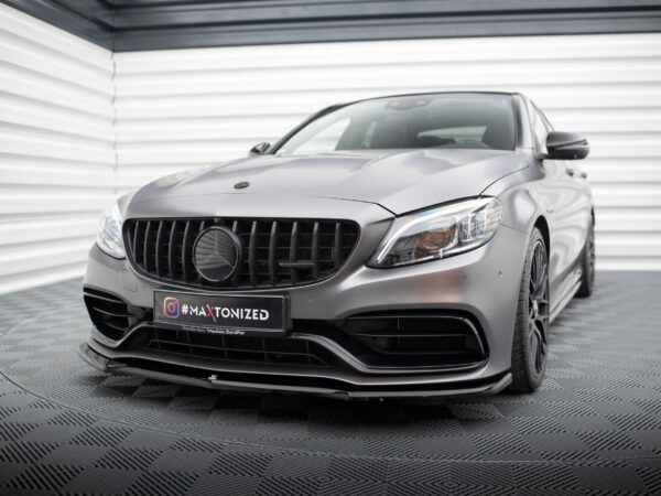 Pol po front splitter v 1 mercedes amg c63 sedan estate w205 facelift 18961 6