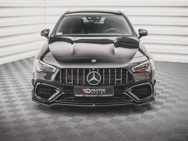 Alternative view of Maxton Design Gloss Black Front Splitter V.1 For Mercedes-Benz AMG CLA45 Aero C118